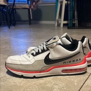 Nike Air Max White and Black with Red Sole